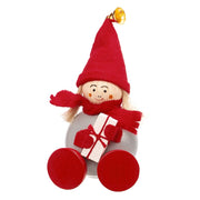 Kaisa with Christmas Gift Tonttu