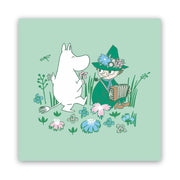 Moomintroll and Snufkin Green Lunch Napkins