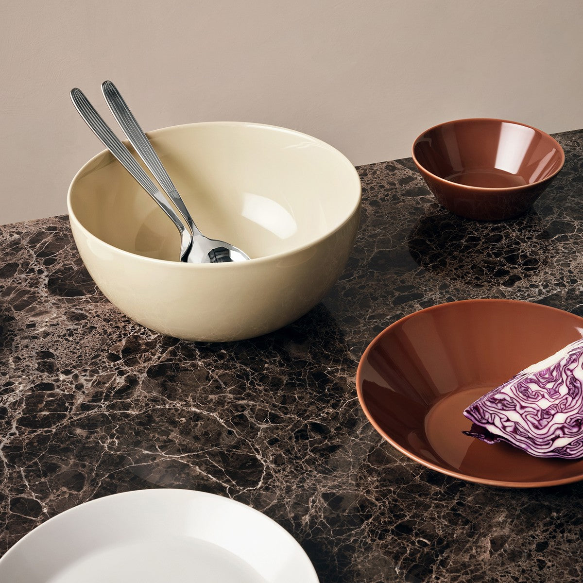 iittala Teema Linen Small Curved Serving Bowl