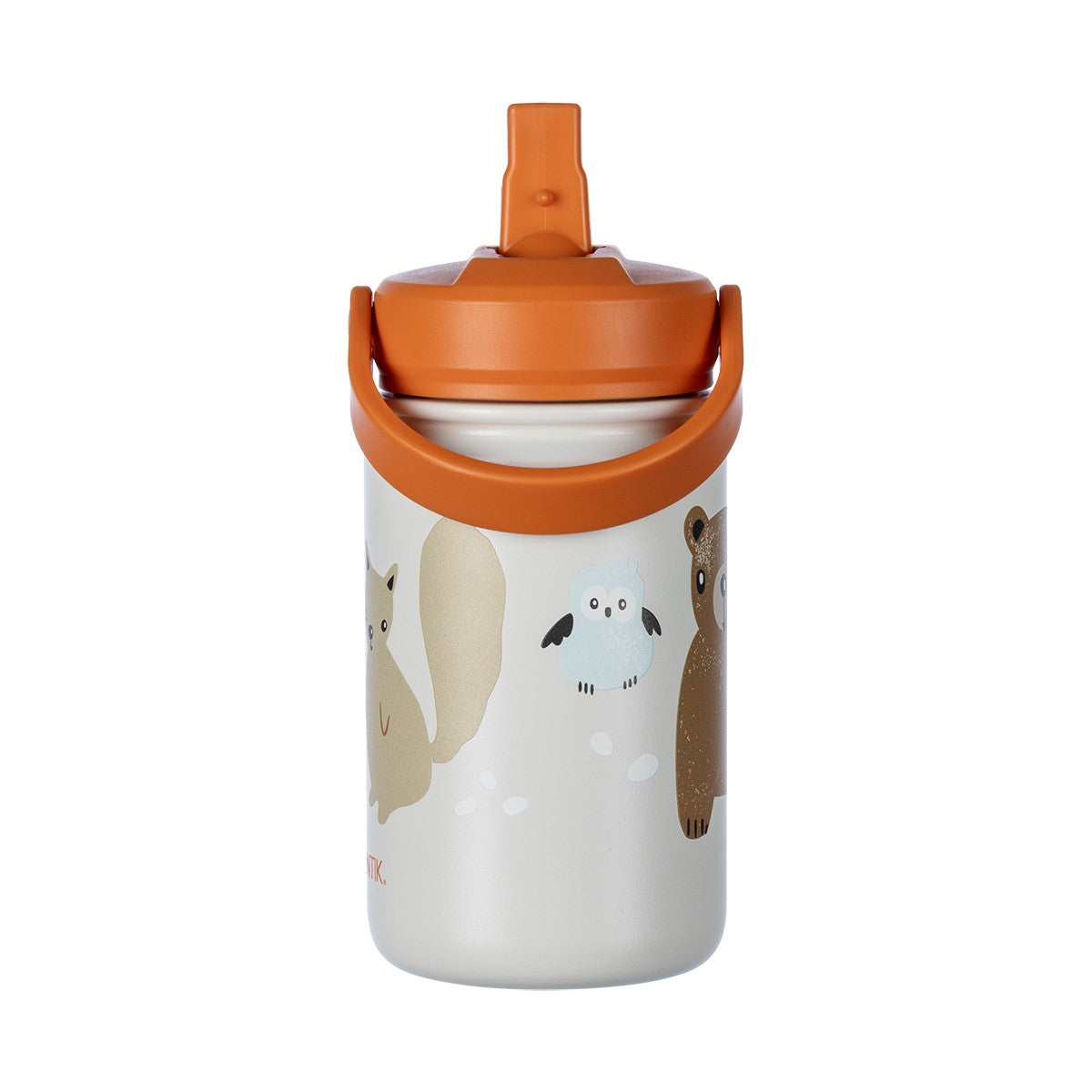 Pentik Metsanvaki Light Brown / Orange Children's Water Bottle