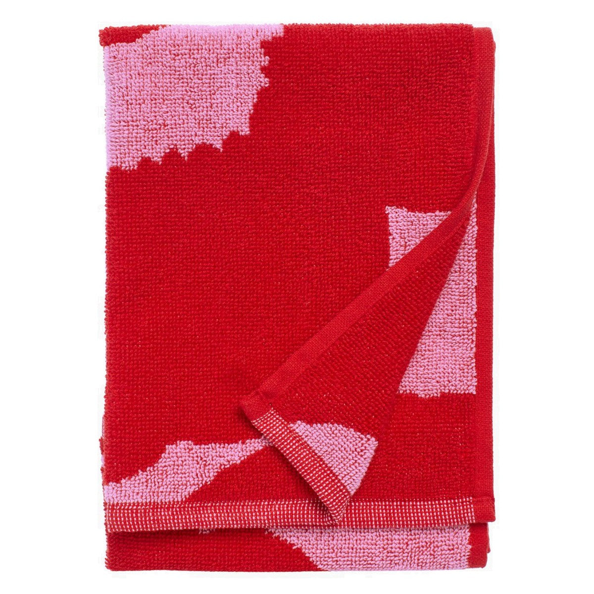 Marimekko Unikko Pink / Red Guest Towel