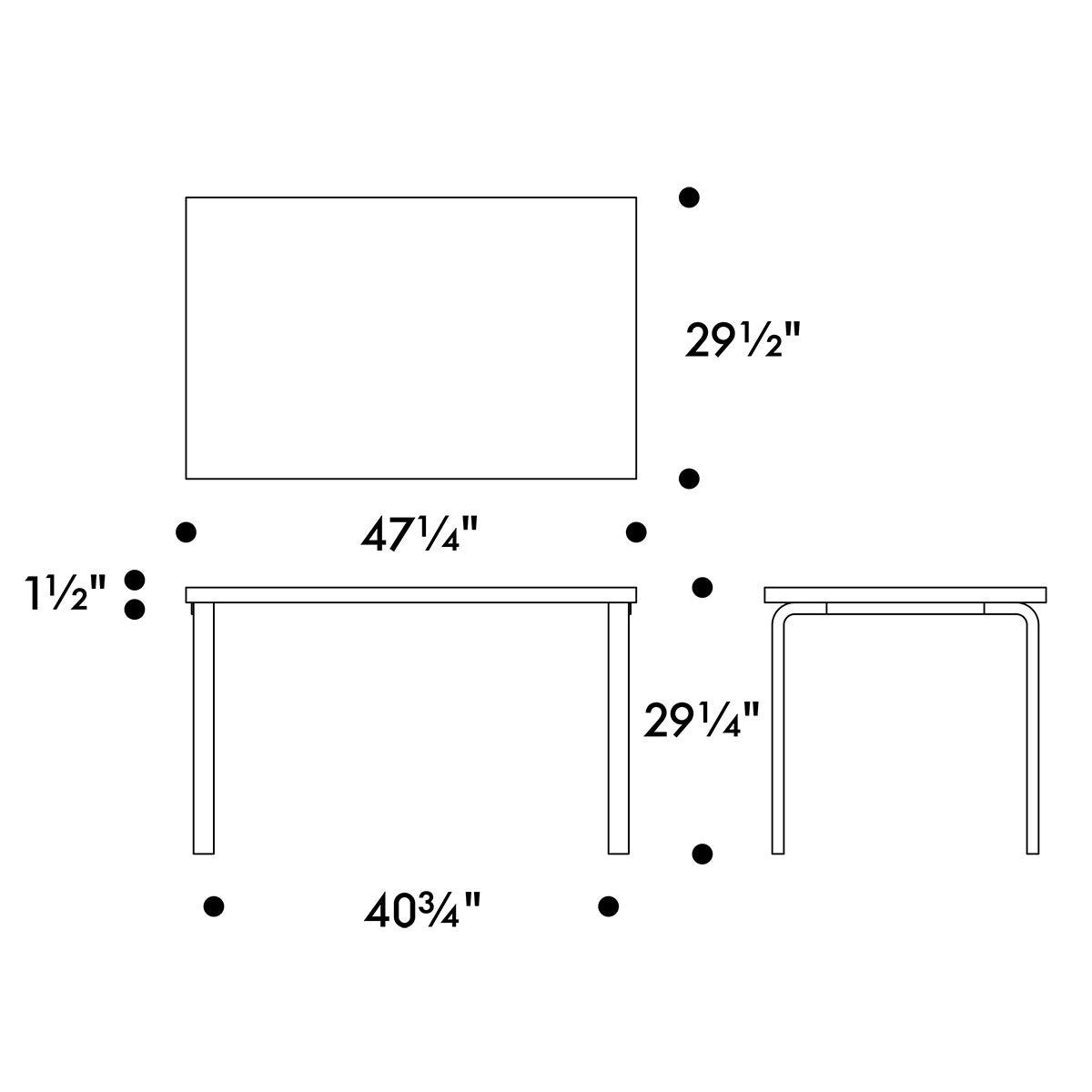 Artek Alvar Aalto 81B Table