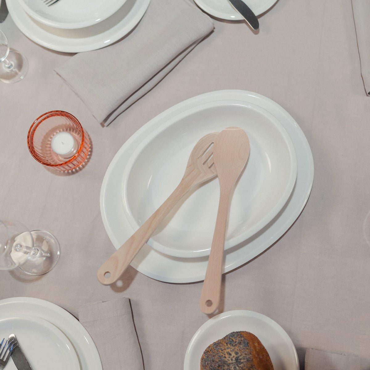 iittala Raami Salmon Pink Candle Holder