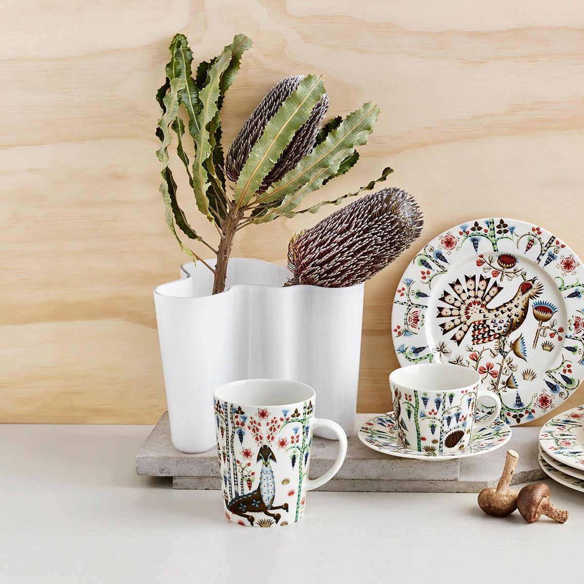 iittala Aalto White Vase - 6-1/4"