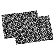 Marimekko Pikkuinen Unikko Black Standard Pillowcases - Set of 2