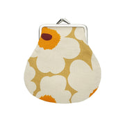 Marimekko Mini Unikko Caramel / Orange / Cream Small Coin Purse