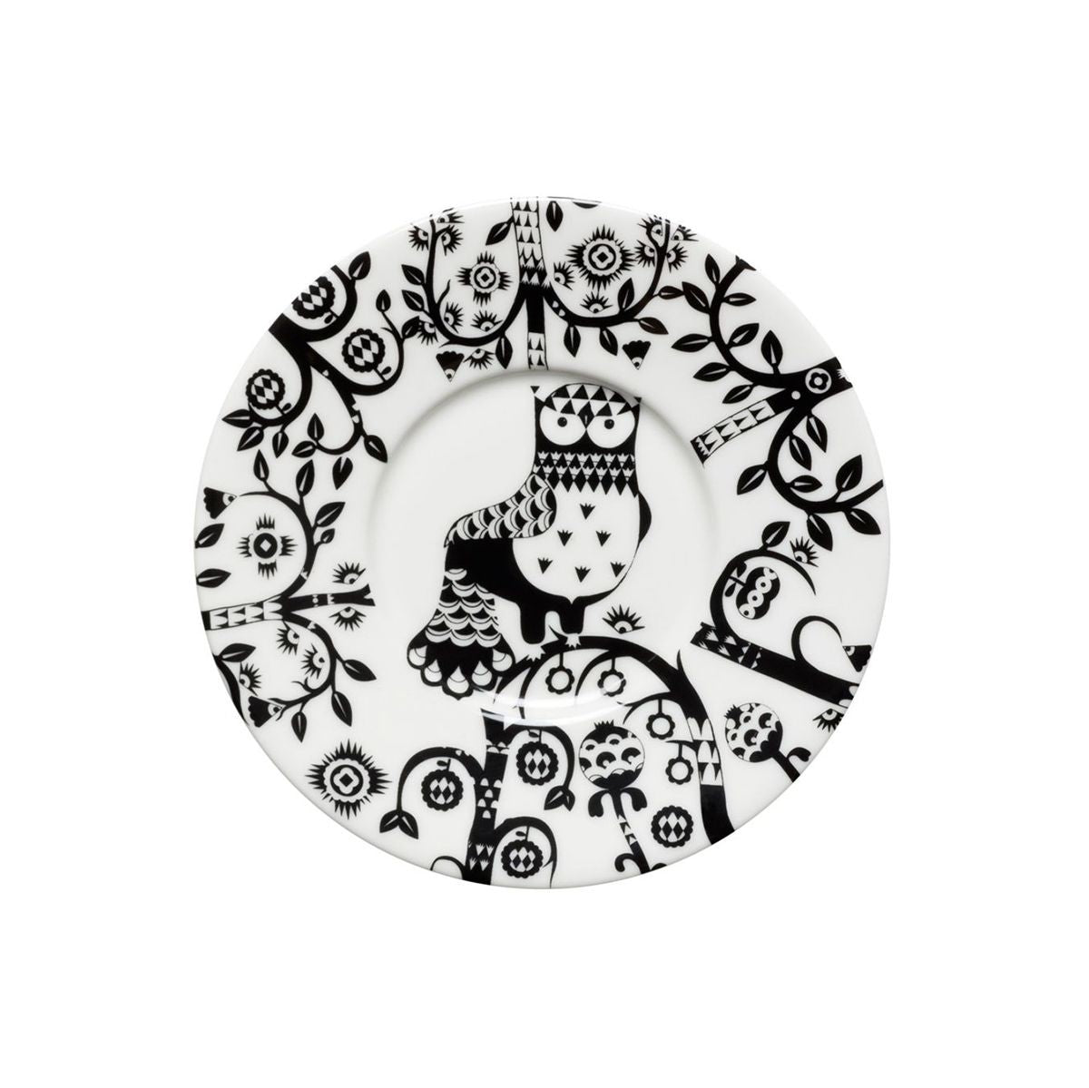 iittala Taika White / Black Coffee Saucer - 6"