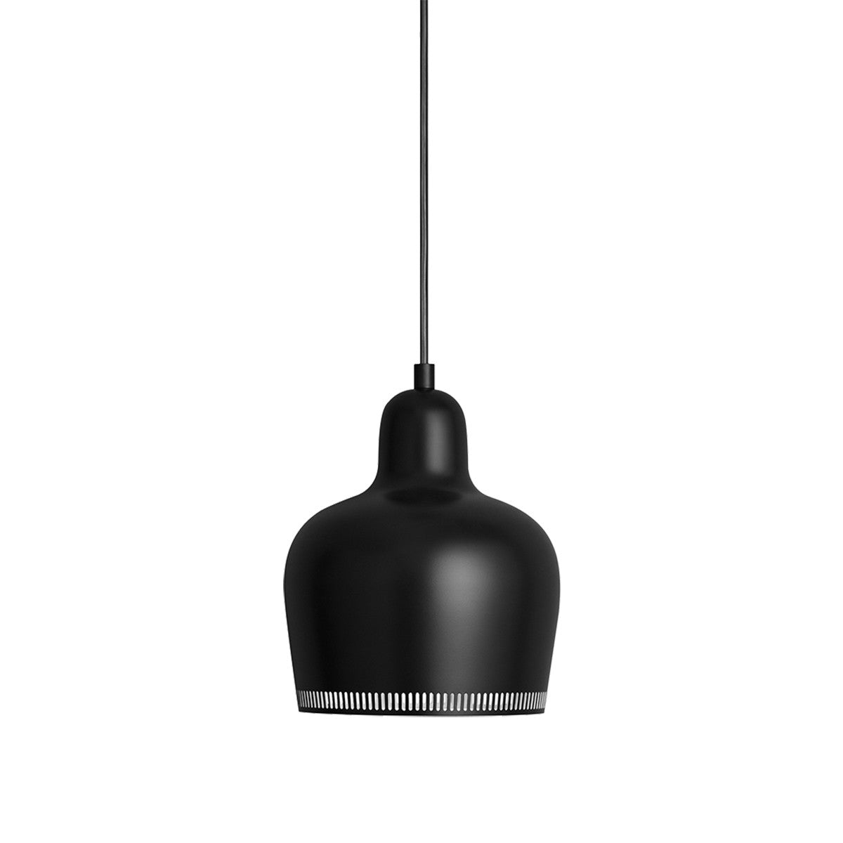 Artek Alvar Aalto A330S "Golden Bell" Ceiling Lamp - Black Painted Steel