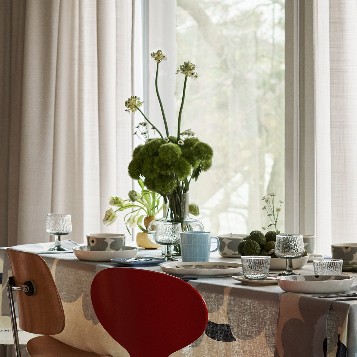 Marimekko Umpu Misty Grey Vase