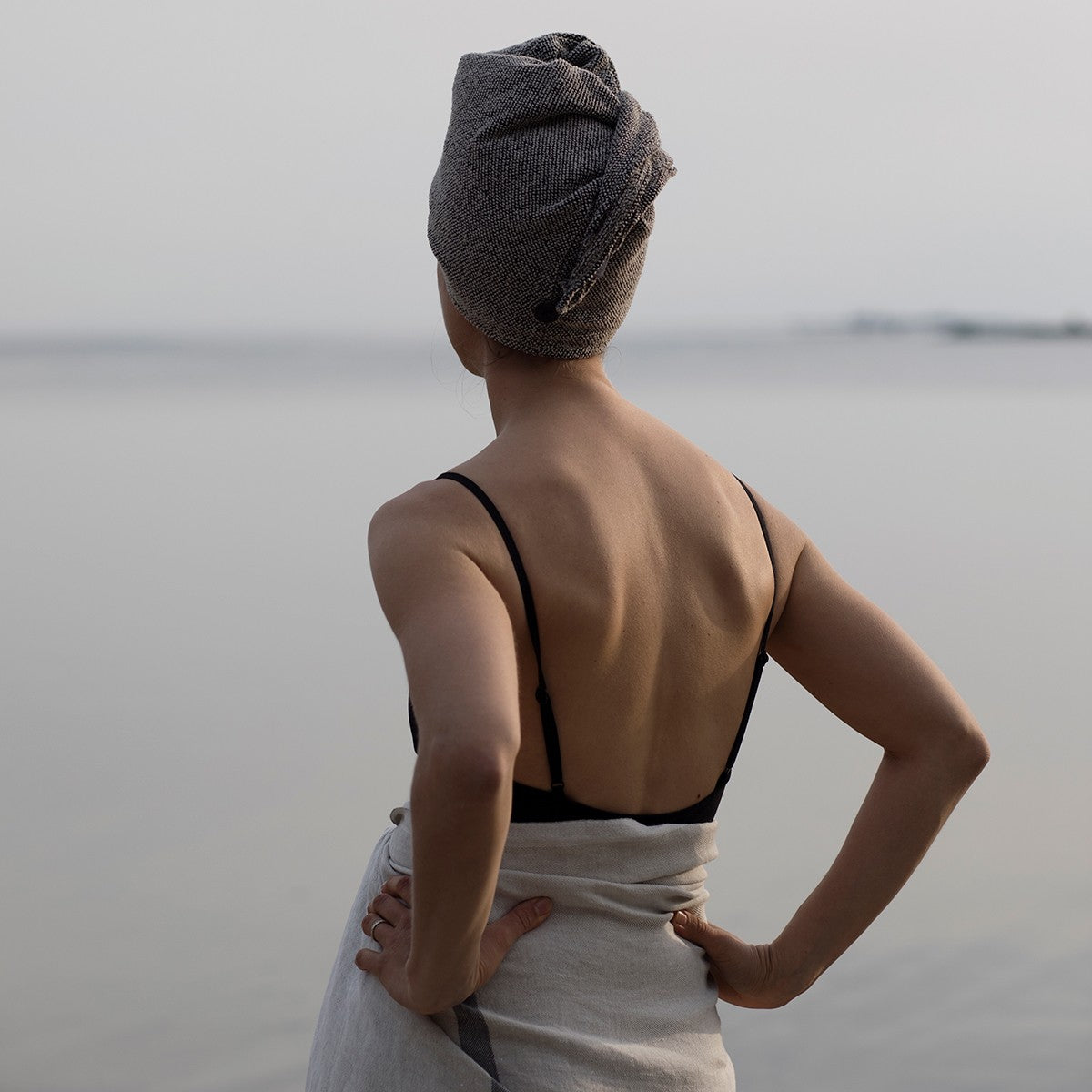 Lapuan Kankurit Kivi Black / Beige Hair Turban