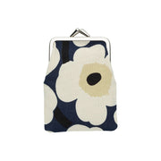 Marimekko Mini Unikko Straw / Midnight Blue Mini Coin Purse