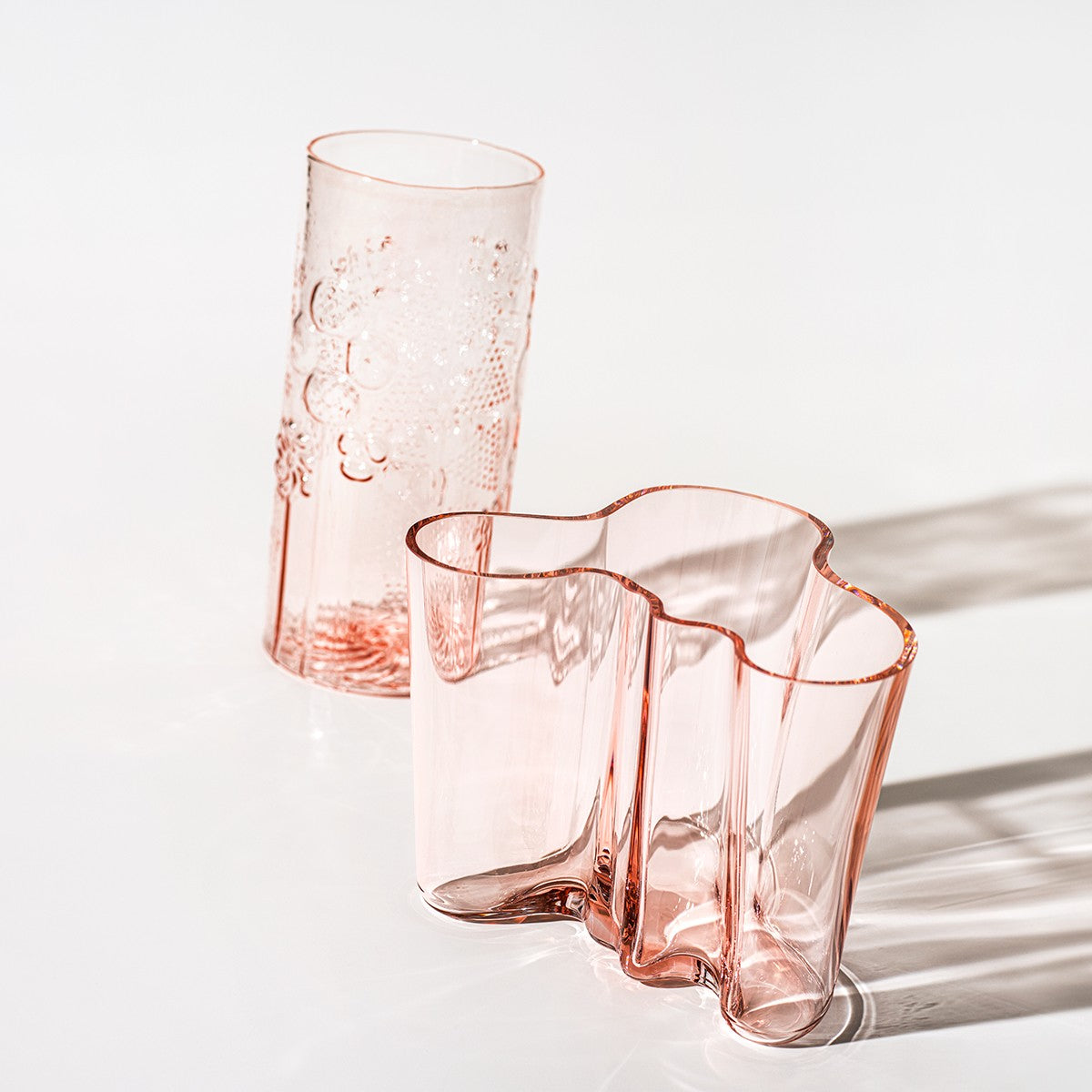 iittala Aalto Salmon Pink Vase - 6-1/4"