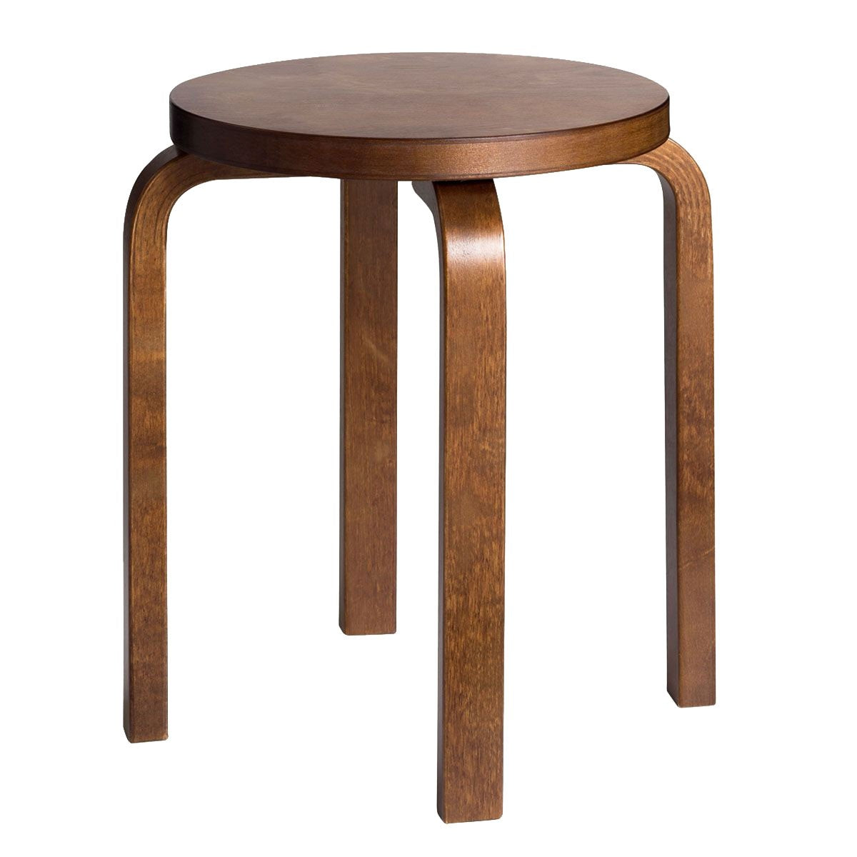 Artek Alvar Aalto E60 - Four Legged Stool - Walnut Stained