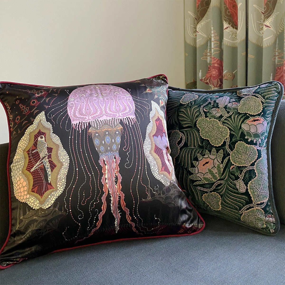 Klaus Haapaniemi Cosmic Jellyfish X-Large Throw Pillow