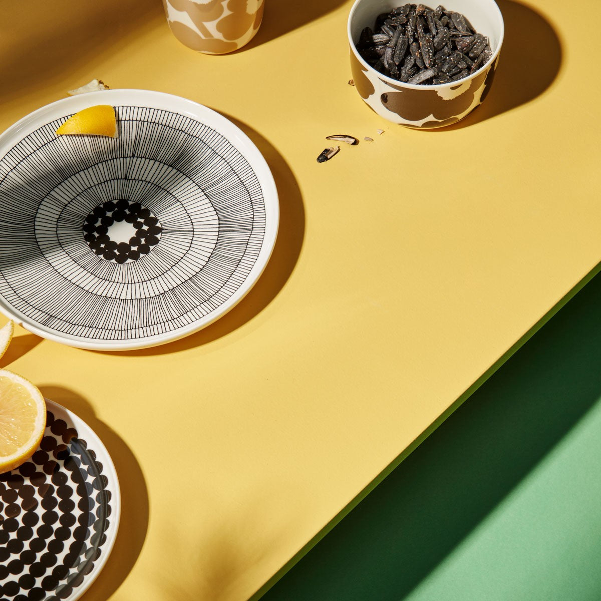 Marimekko Unikko White / Black Dessert Bowl