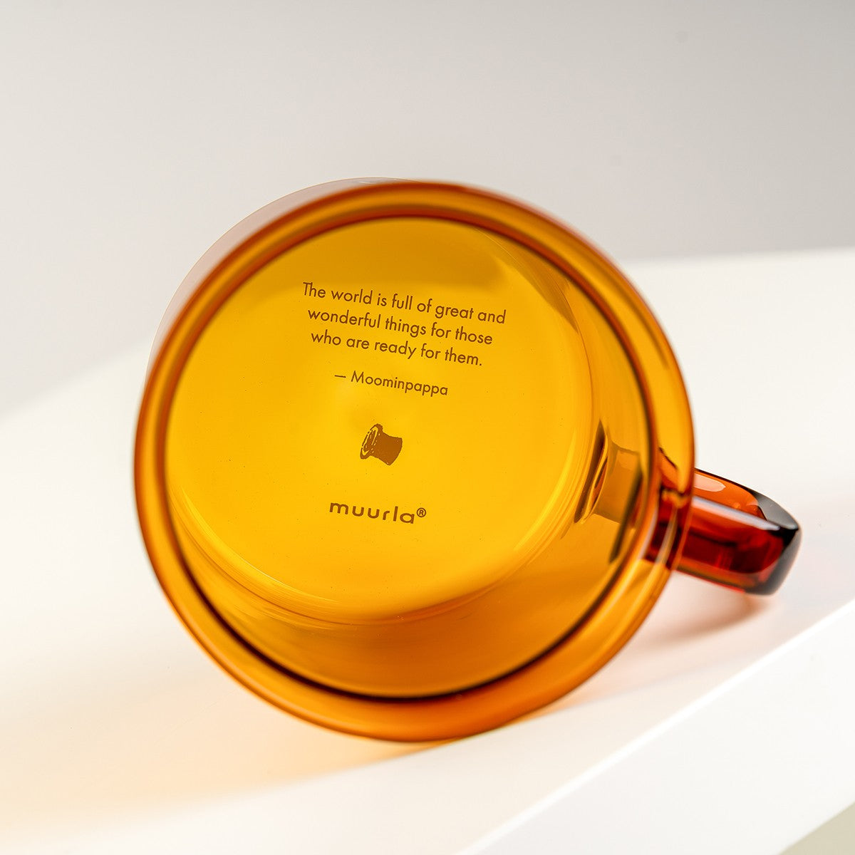 Muurla Moominpappa Amber Glass Mug