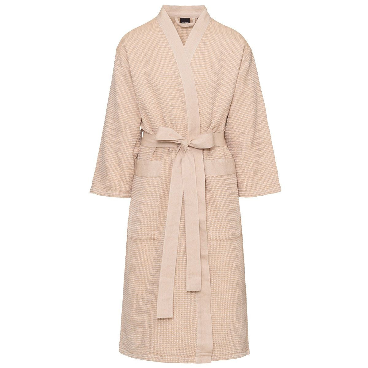 Rento Kenno Beige / White Bathrobe