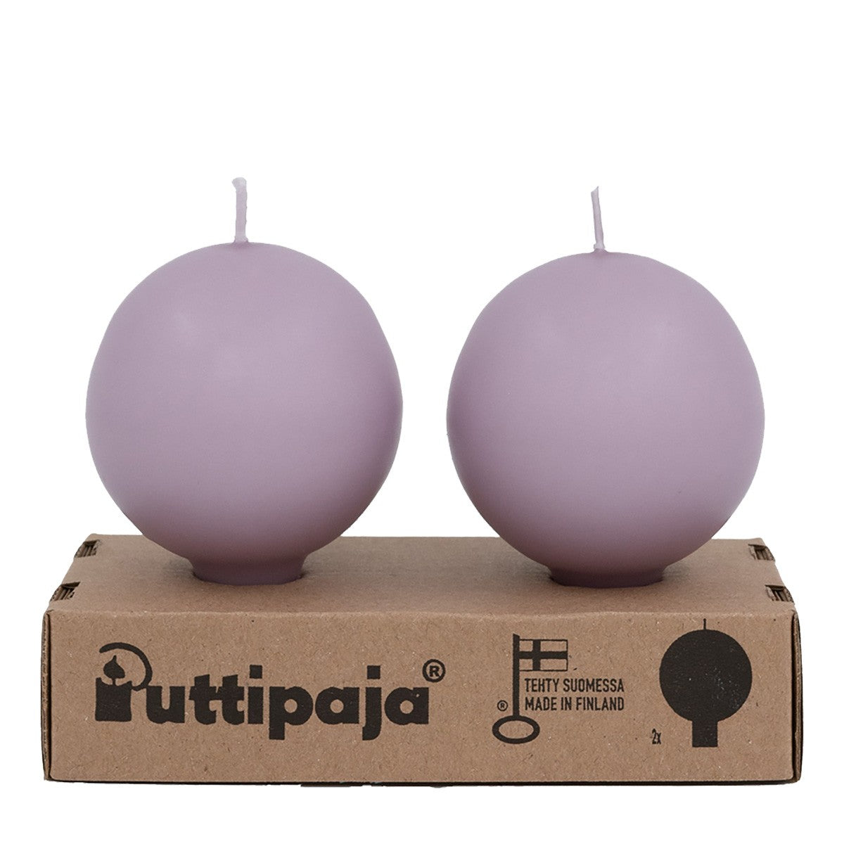 Festivo Lavender Ball Candles - Set of 2
