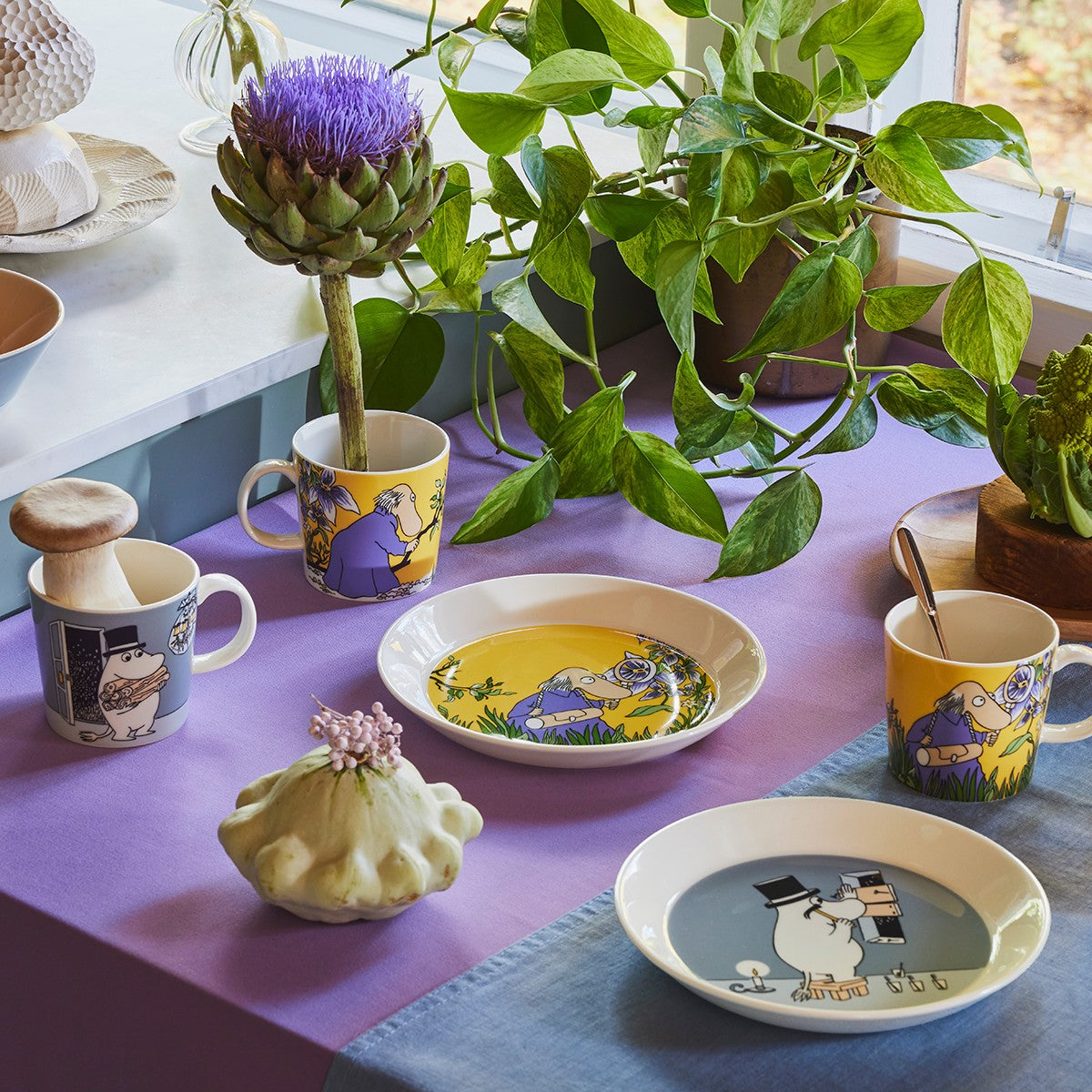 Arabia Moomin Hemulen Yellow Plate