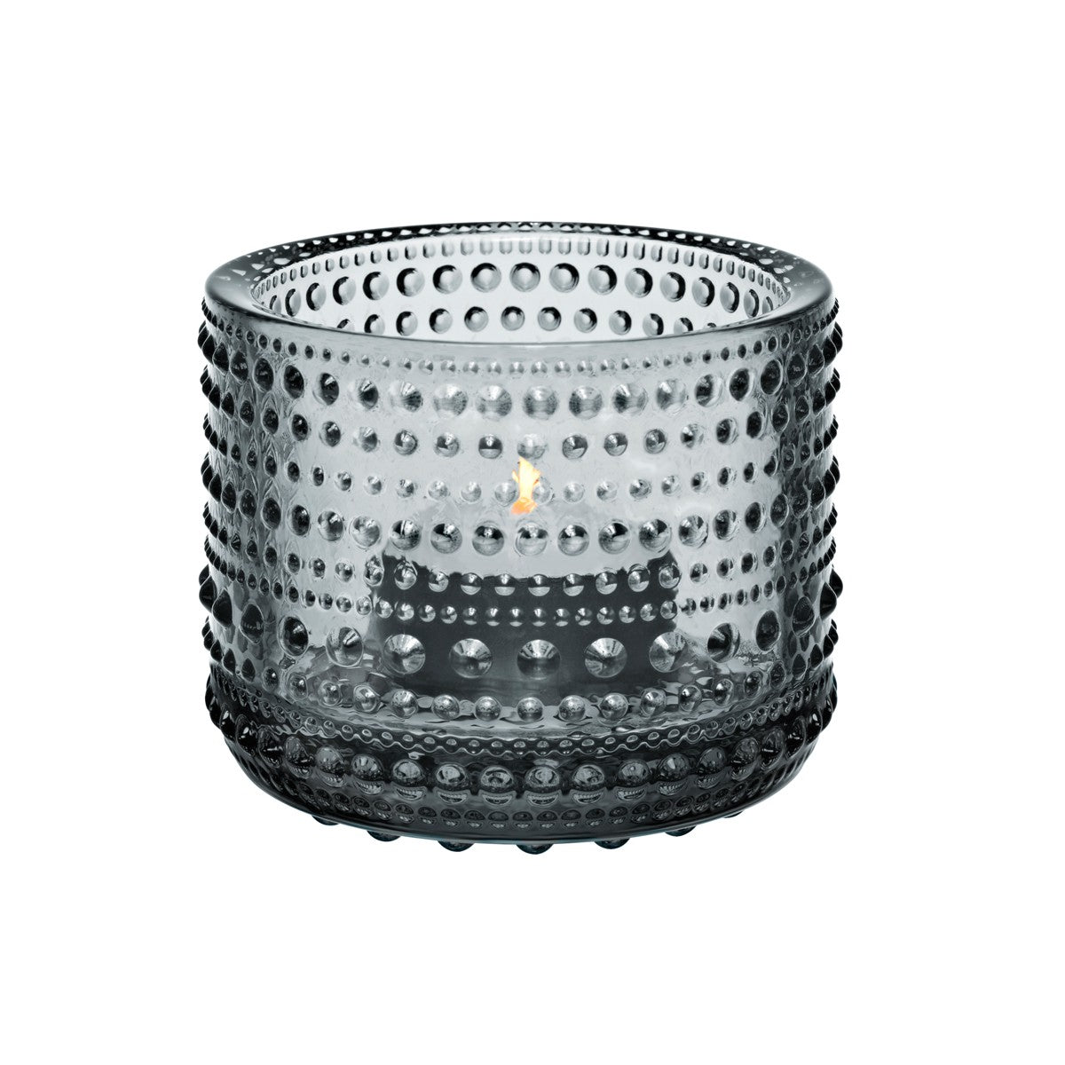 iittala Kastehelmi Grey Candle Holder