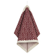 Marimekko Pikkuinen Unikko Burgundy / Cream Tea Towel