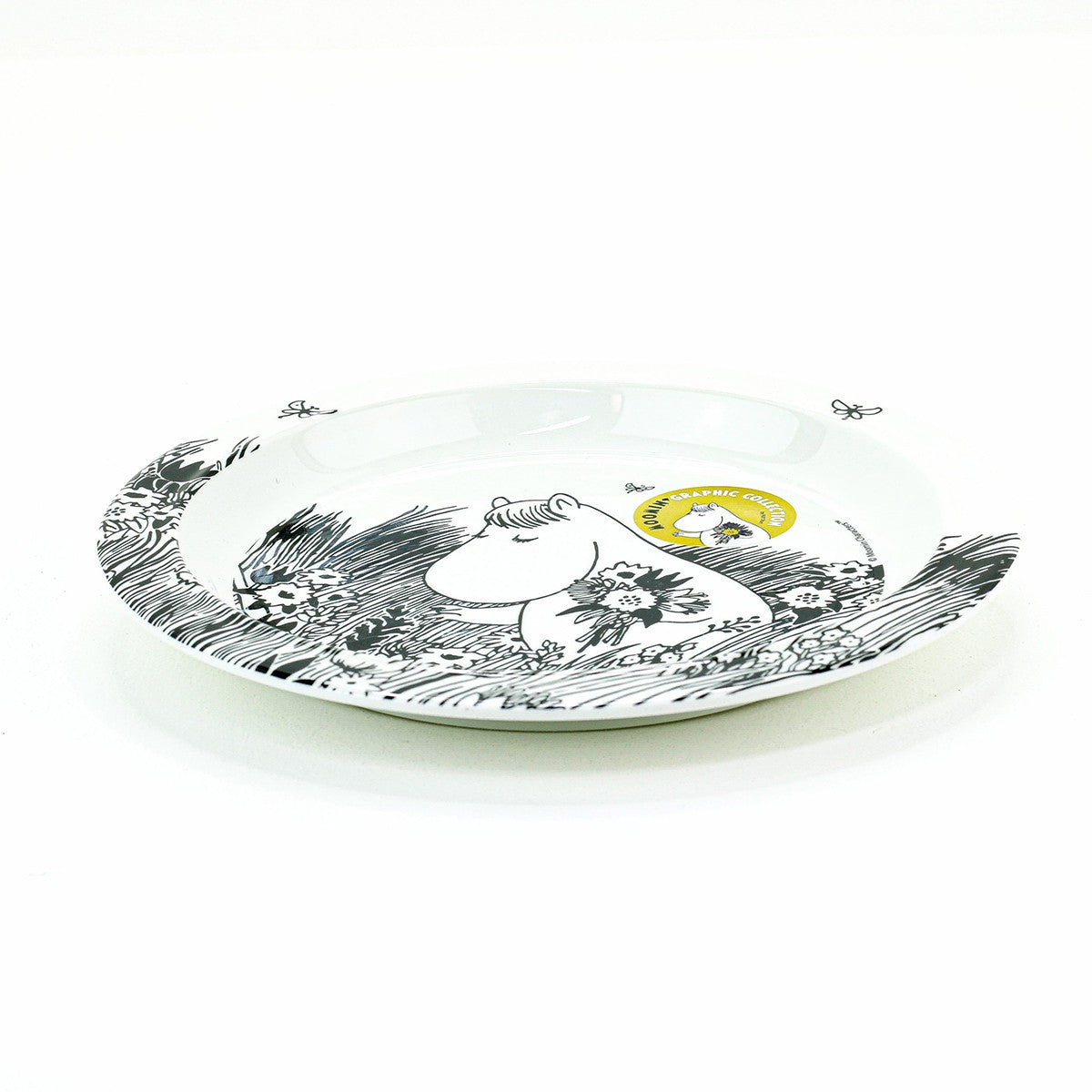 Moomin Graphic Black / White Children's Plate