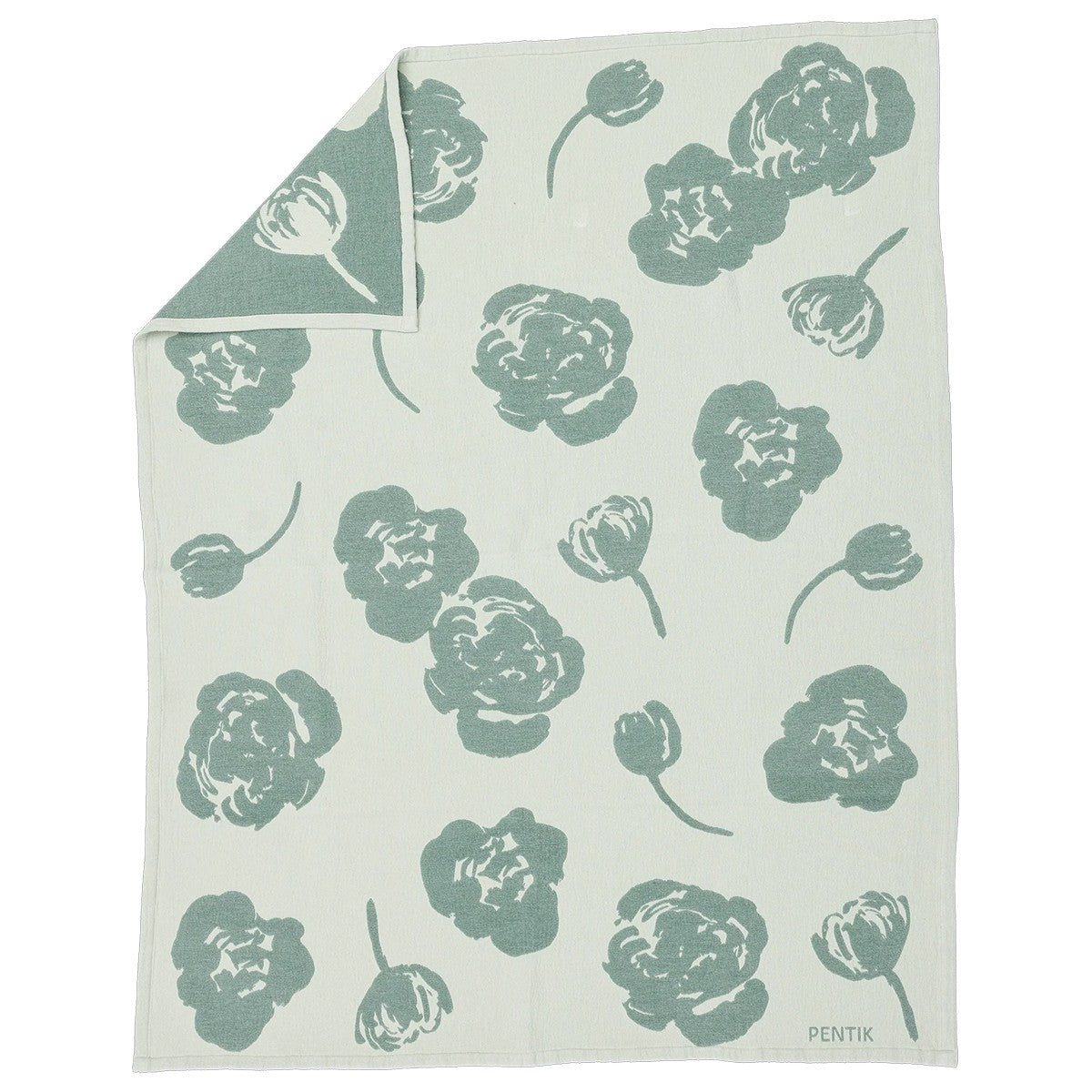 Pentik Lilia Sage Throw Blanket