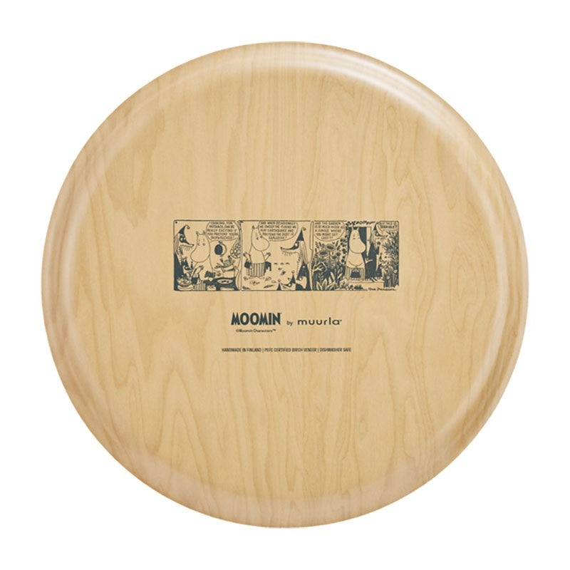 Muurla Moomin Wild Garden Light Orange Large Round Tray