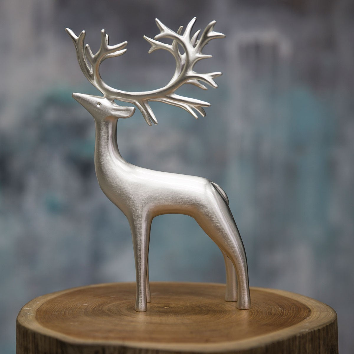 Pentik Inari Large Silvered Reindeer