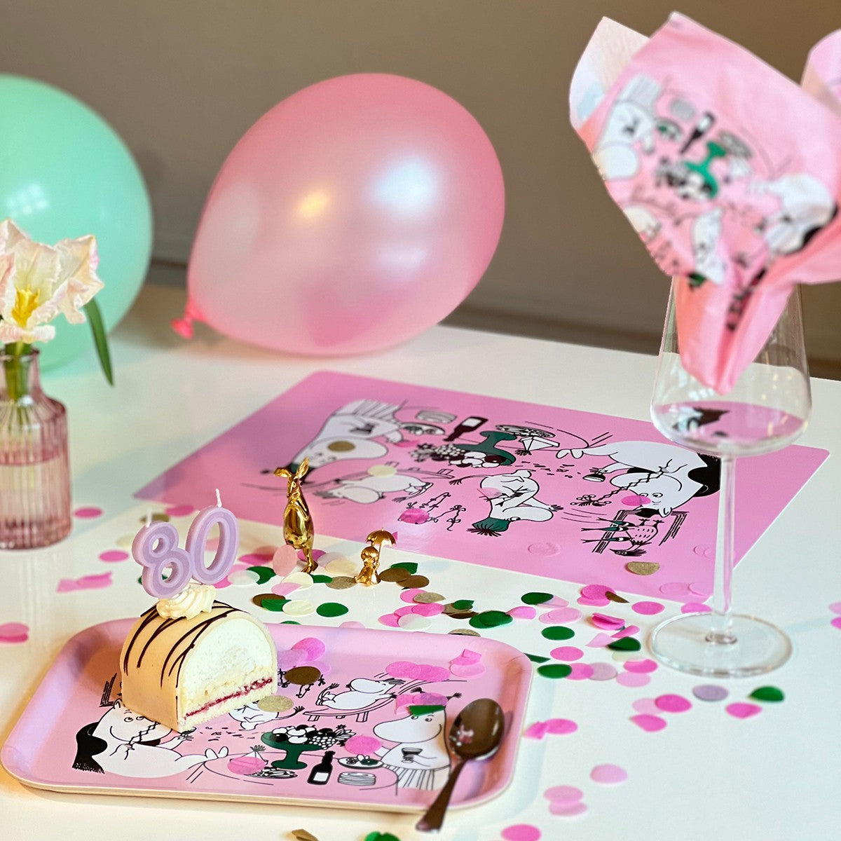Moomin 80th Anniversary Pink Placemat