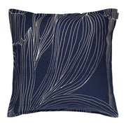 Marimekko Kukat Puhkeavat Midnight Blue / Straw Throw Pillow