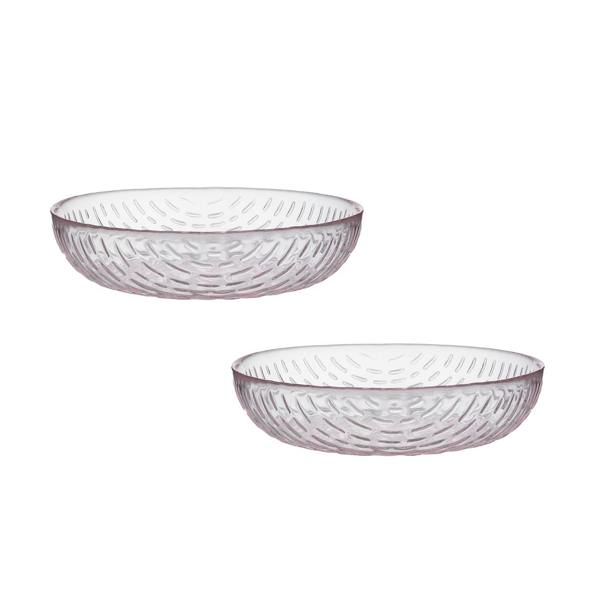 Marimekko Syksy Light Pink Small Glass Bowls - Set of 2
