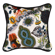 Klaus Haapaniemi Purple Rain Bright Velvet Throw Pillow