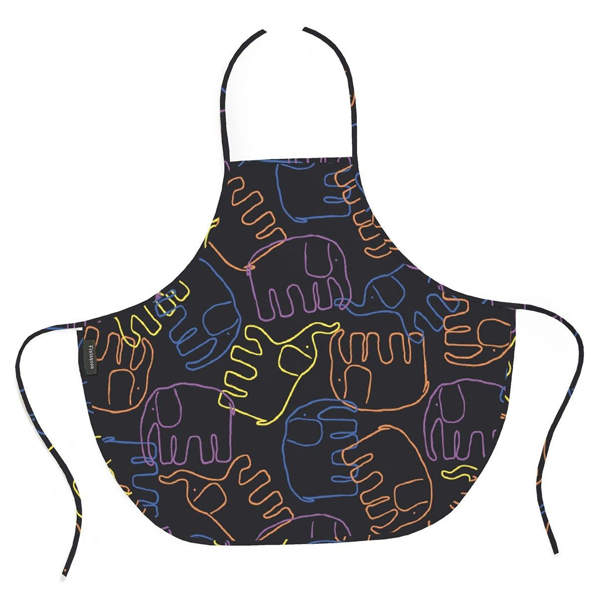 Finlayson Elefantti Villi Black / Multi Children's Apron