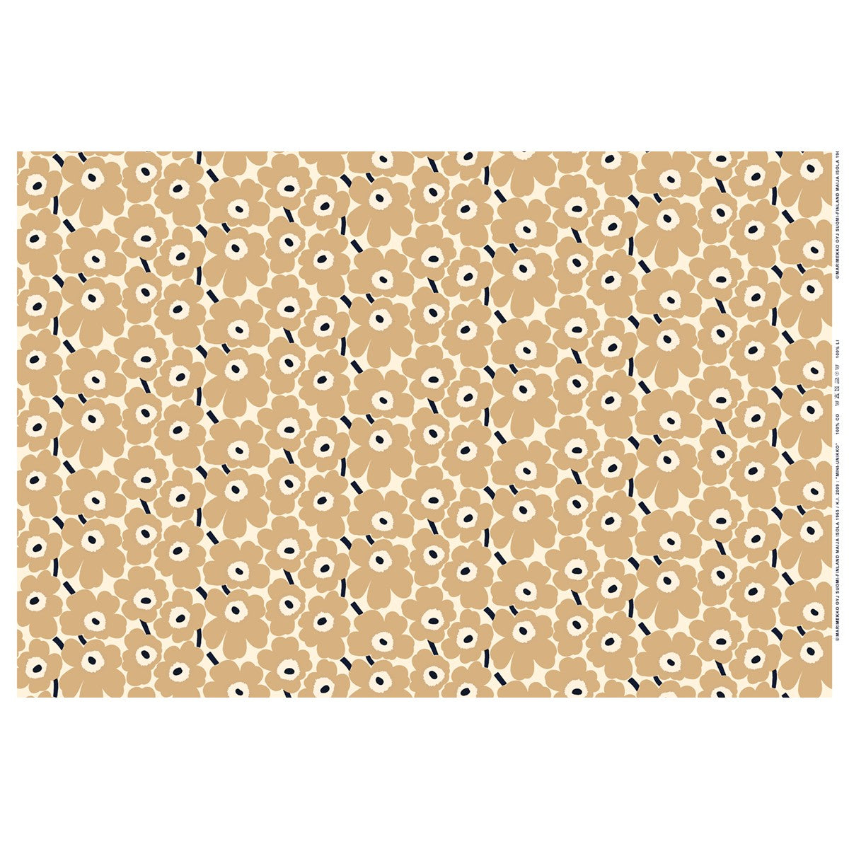 Marimekko Mini Unikko Beige Fabric