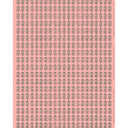 Marimekko Vihkiruusu Light Pink / Dark Green Cotton Fabric