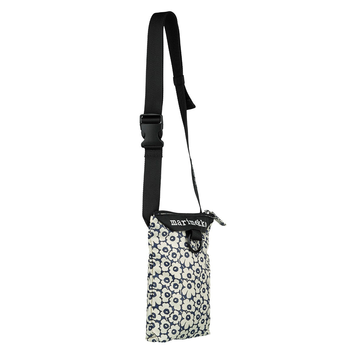 Marimekko Mini Unikko Cream / Dark Blue Neat Phone Pocket Bag