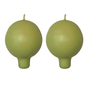 Festivo Olive Ball Candles - Set of 2