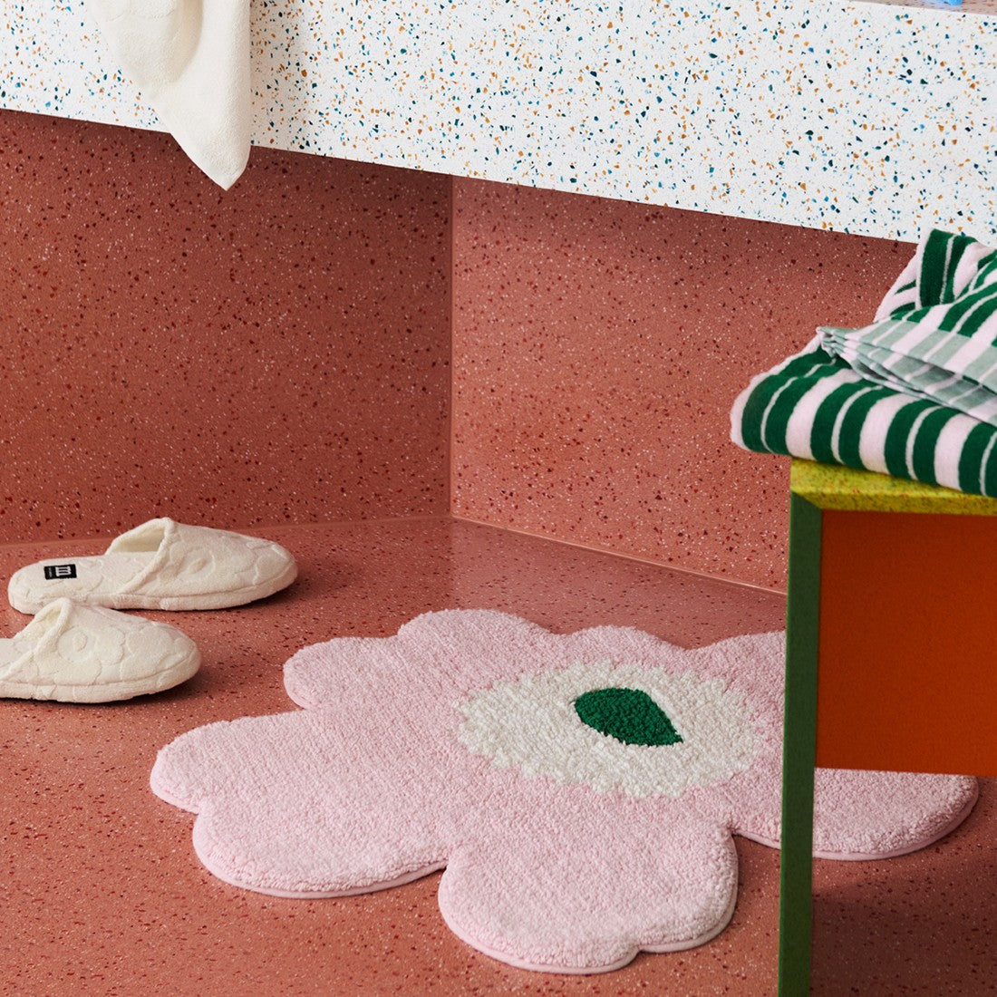 Marimekko Unikko Ivory Slippers
