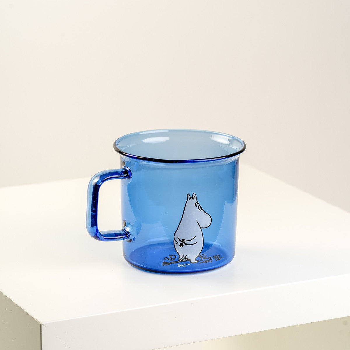 Muurla Moomin Blue Glass Mug