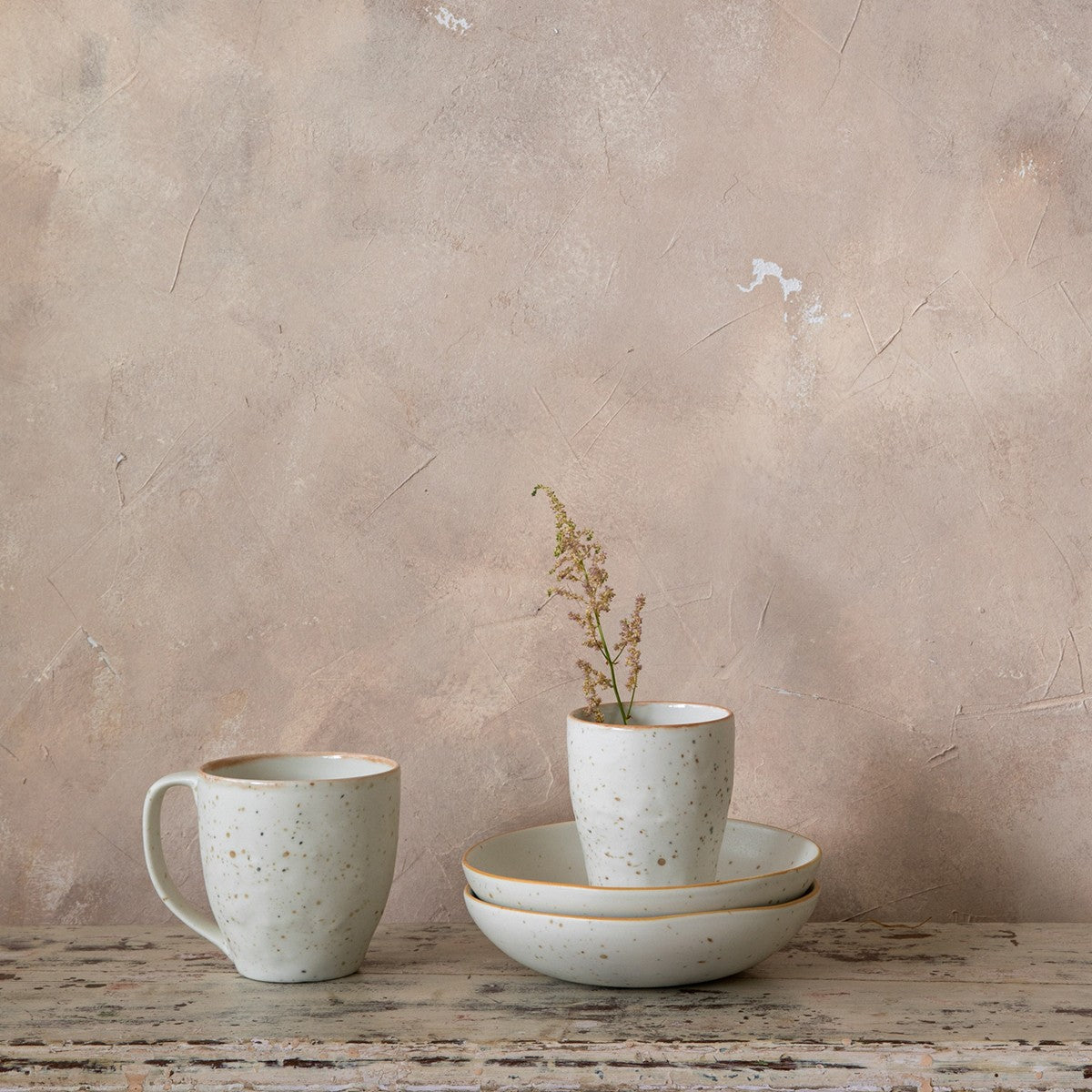 Pentik Kajo White / Brown Pasta Bowl