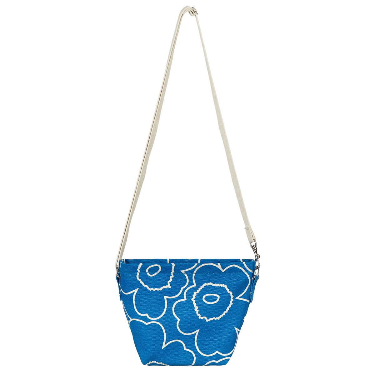 Marimekko Piirto Unikko Blue / Off White Mono Mini Crossbody Bag