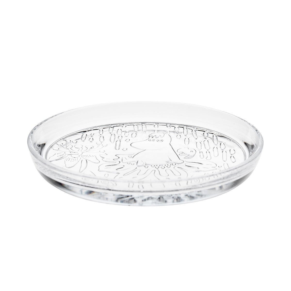 Arabia Moomin Mystical Forest Clear Glass Snack Plate