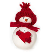 Snowman with Heart Tonttu
