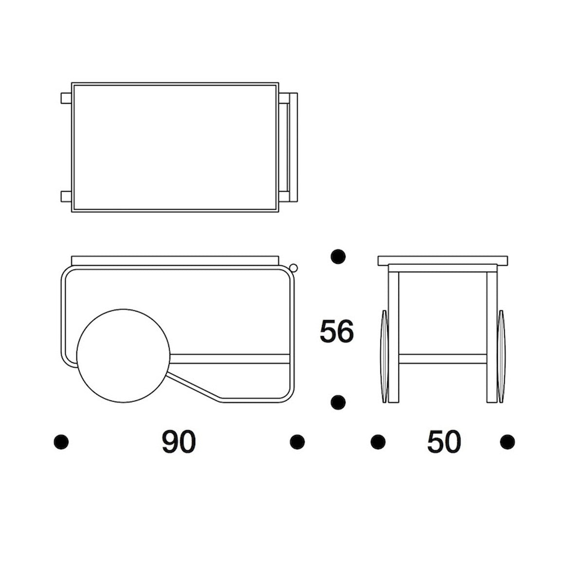 Artek Alvar Aalto 901 - Tea Trolley