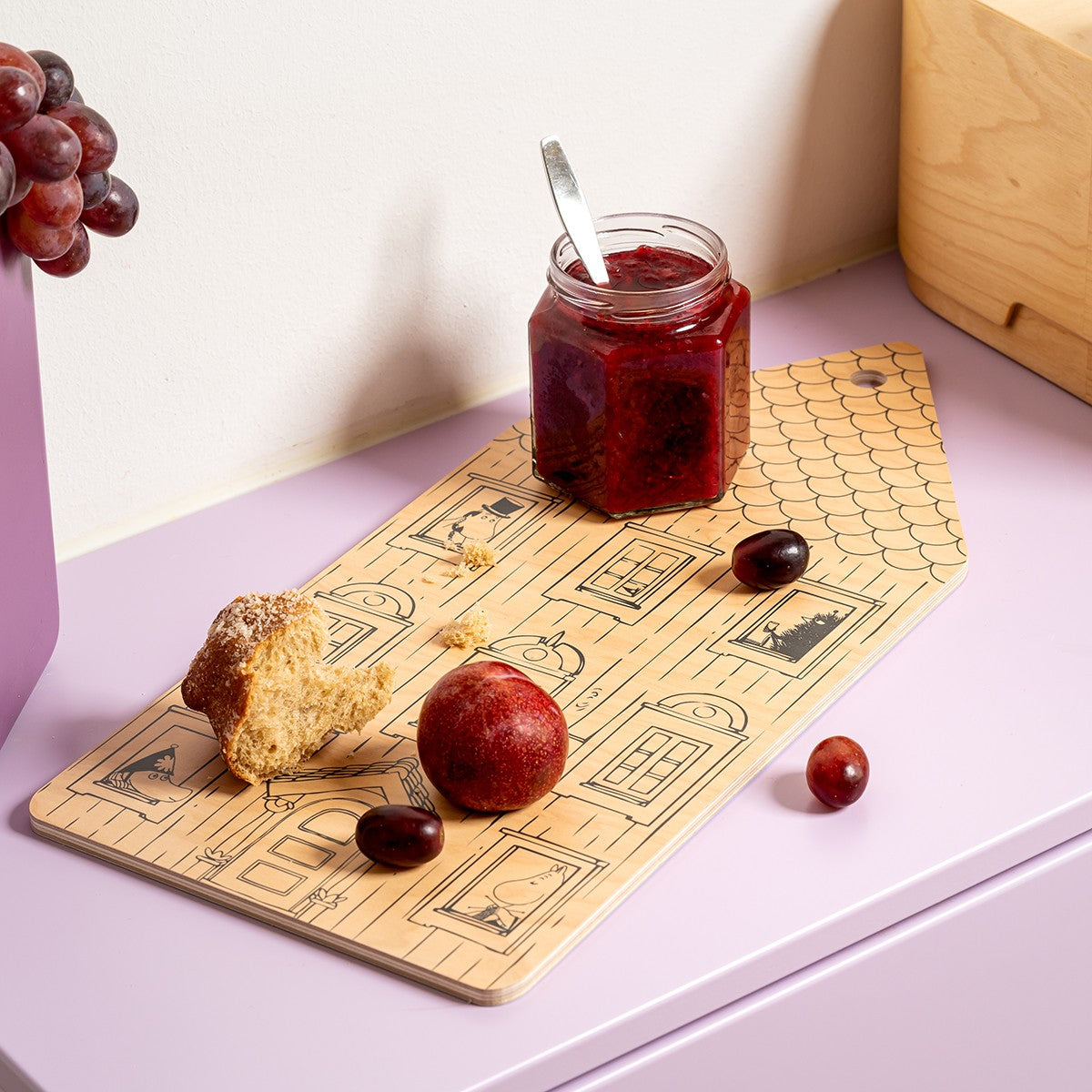Muurla Moomin House Blue / Red Reversible Chop & Serve Board