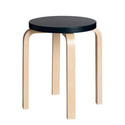 Artek Alvar Aalto Anniversary Stool E60 - Four Legged Stool - Black