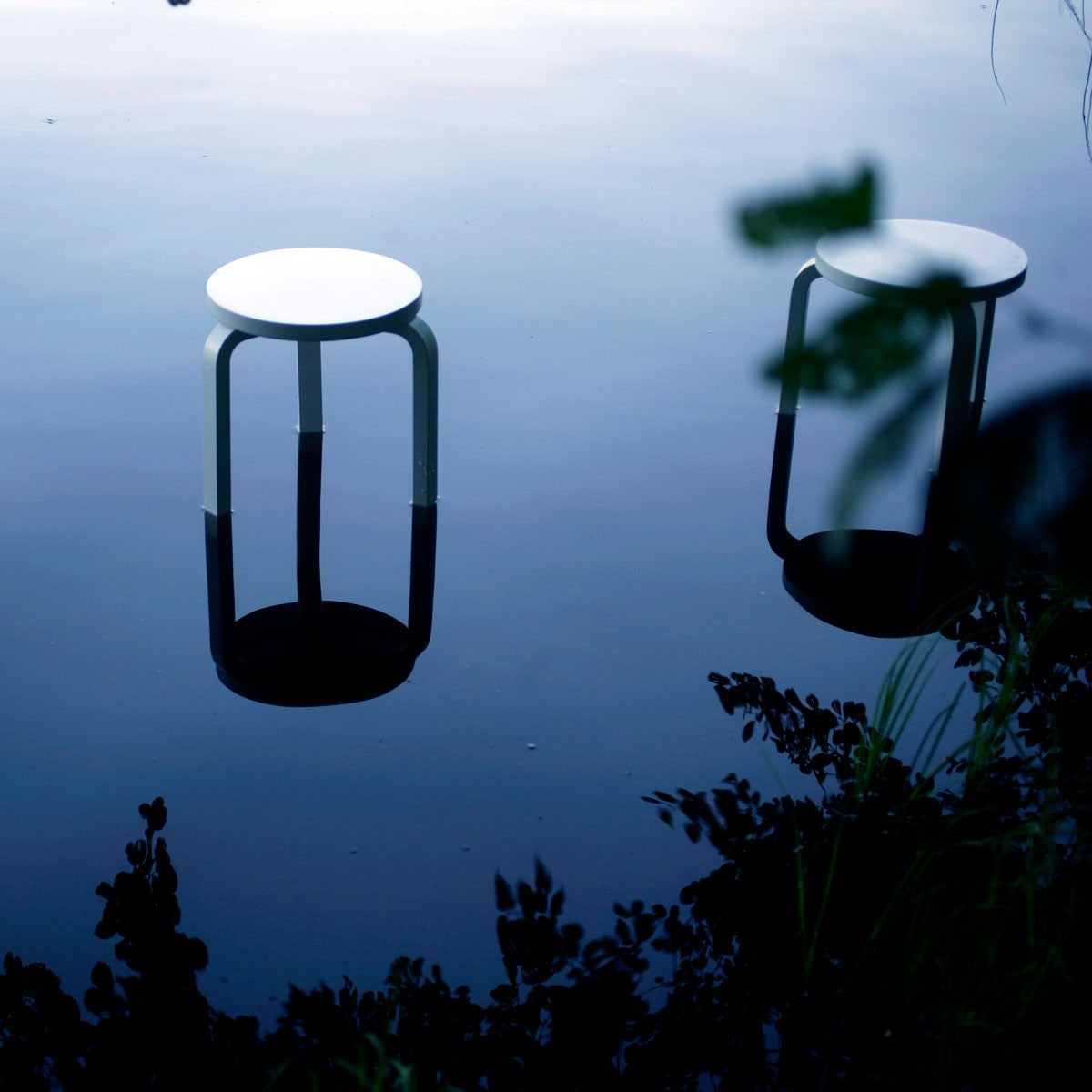 Artek Alvar Aalto Stool 60 - Three Legged - White Lacquered