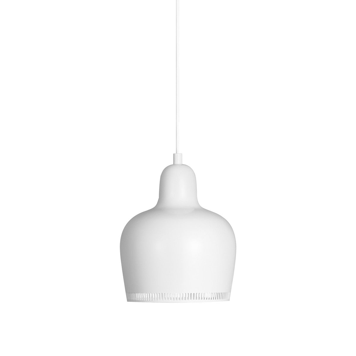 Artek Alvar Aalto A330S "Golden Bell" Ceiling Lamp - White Painted Steel