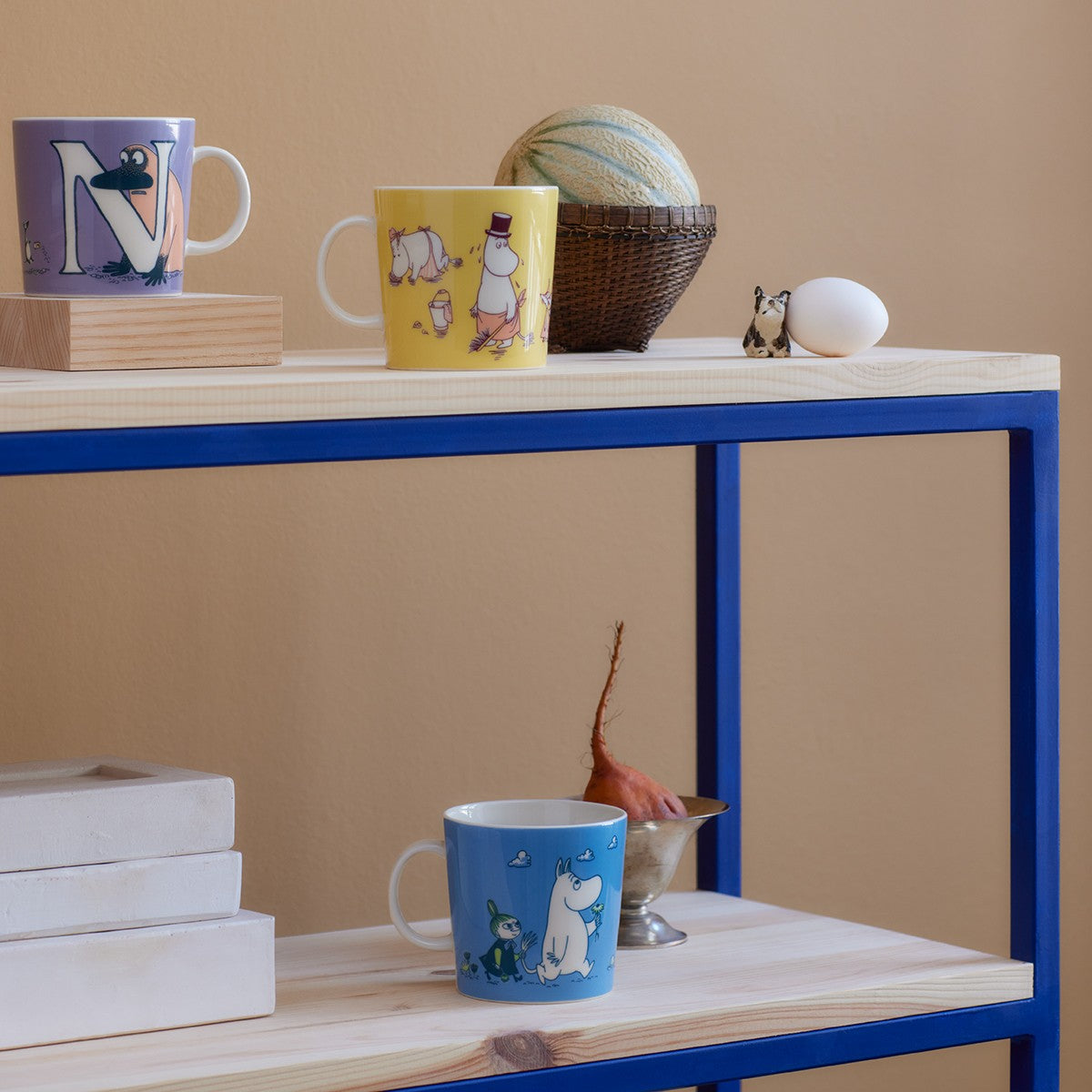 Arabia Moomin ABC Blue Mug - D